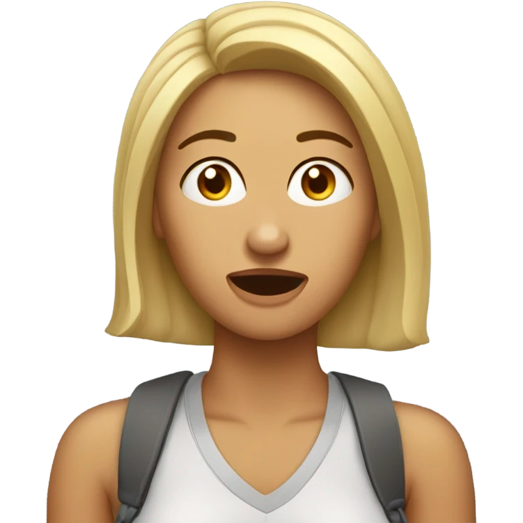 Mujer sorprendida emoji