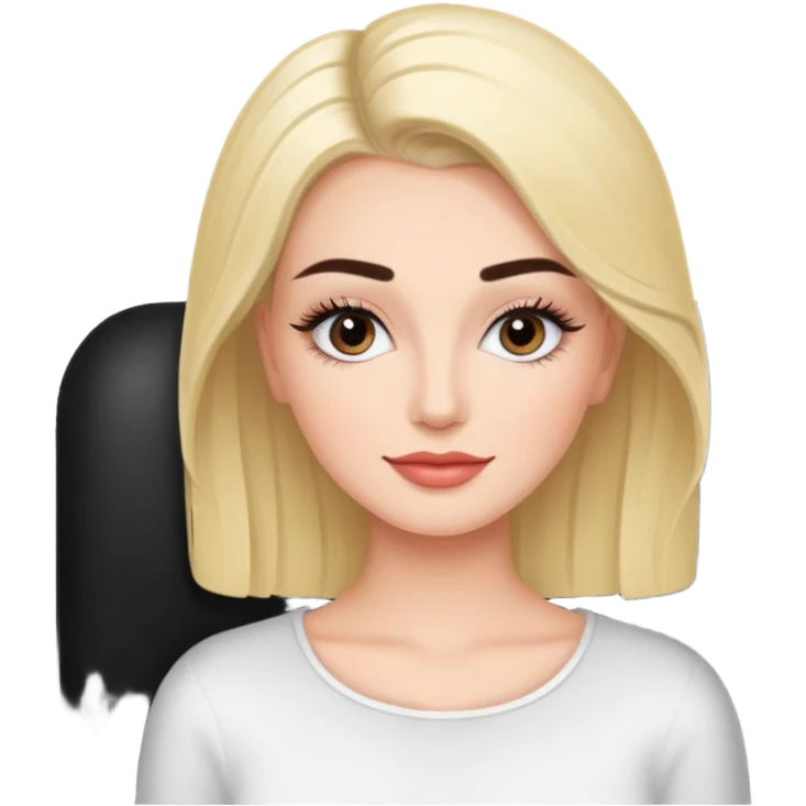 lady is relaxing (lash and brows salon) emoji