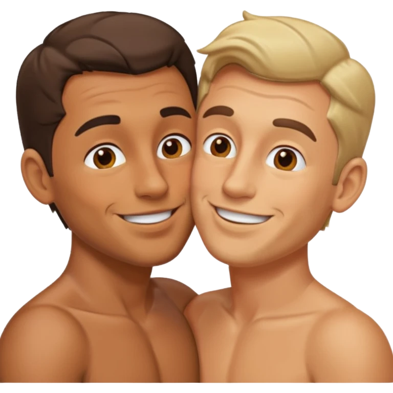 two men kissing emoji