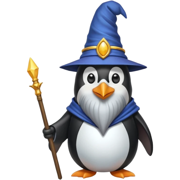 Penguin Wizard emoji