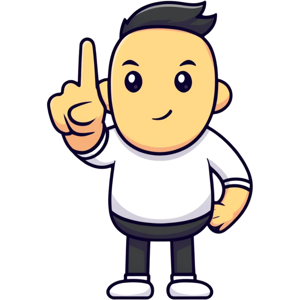 Man with middles finger emoji