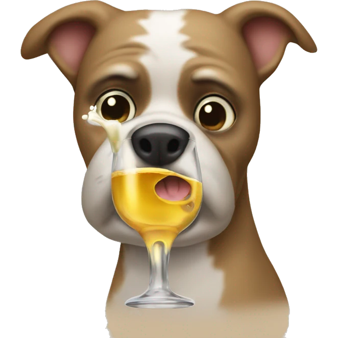 Dog drinkinh dr Pepe emoji