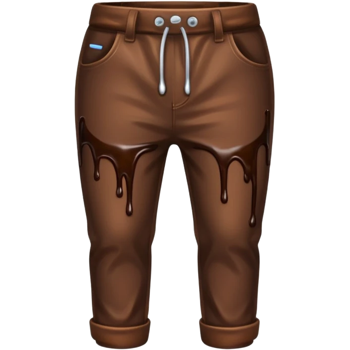 chocolate sauce on pants emoji