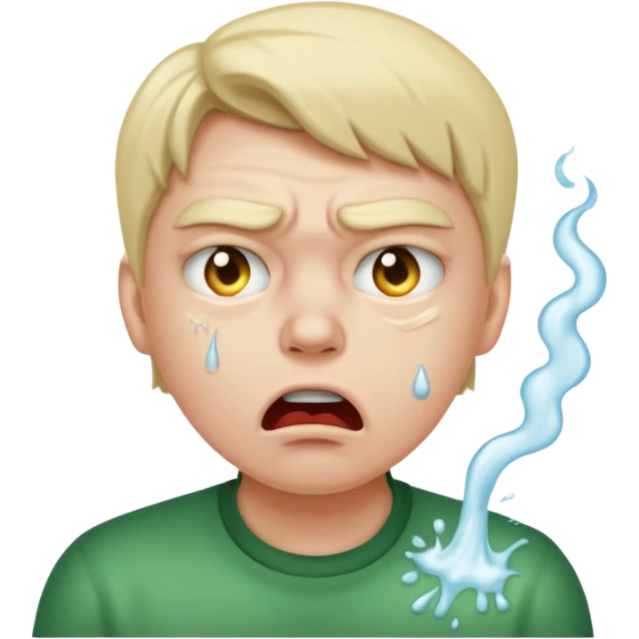 Spitting in disgust emoji