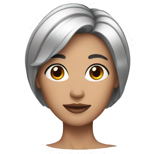 woman with short black hair emoji
