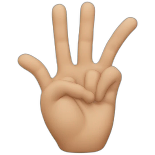 Loser hand sign emoji
