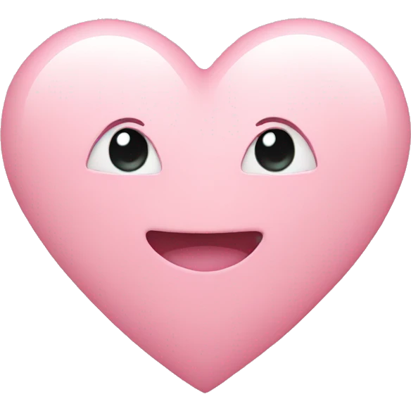 Light pink heart emoji