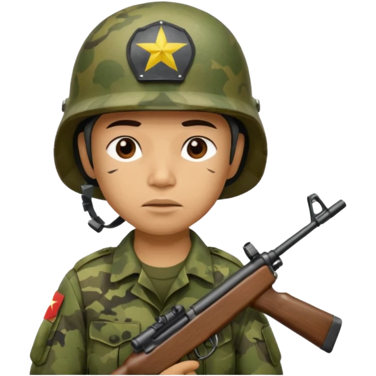 Soldier , vietnam war emoji