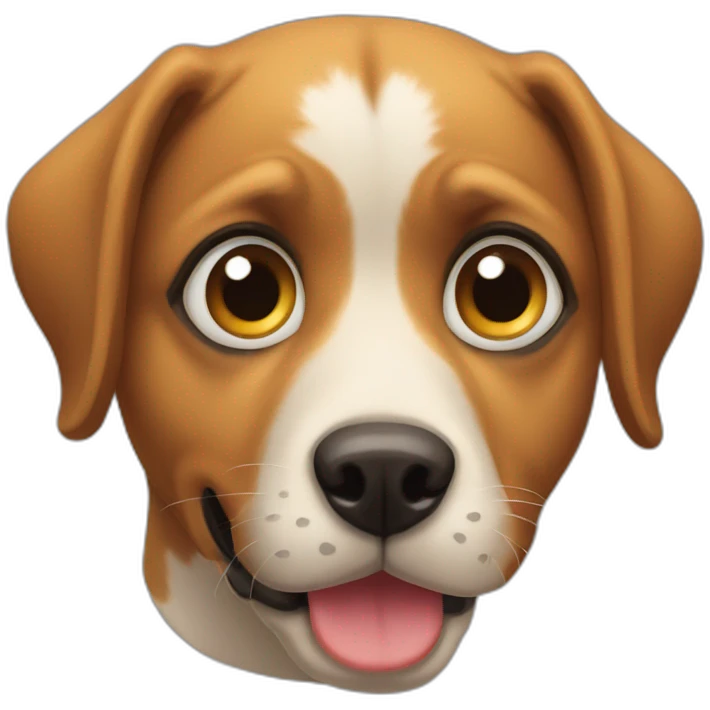 perrito con anteojos emoji