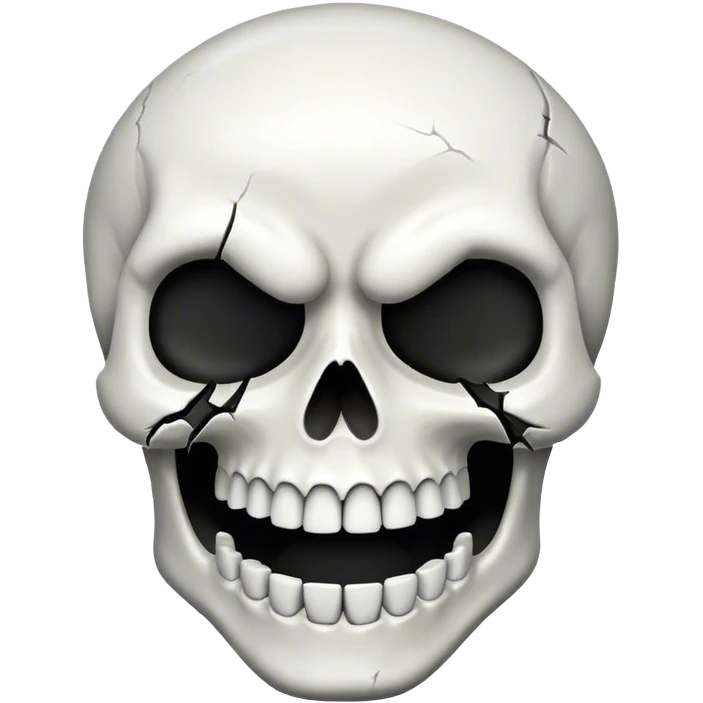 Skull crazy emoji