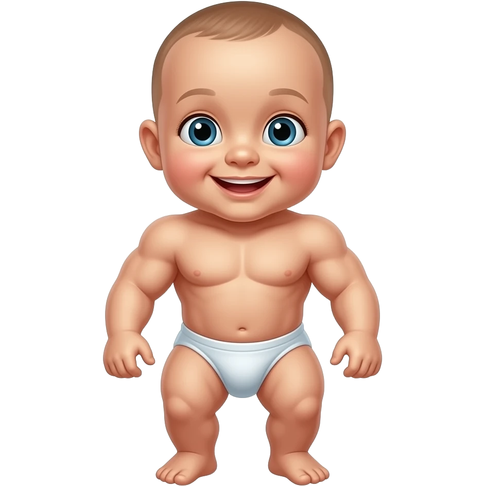 Buff baby emoji