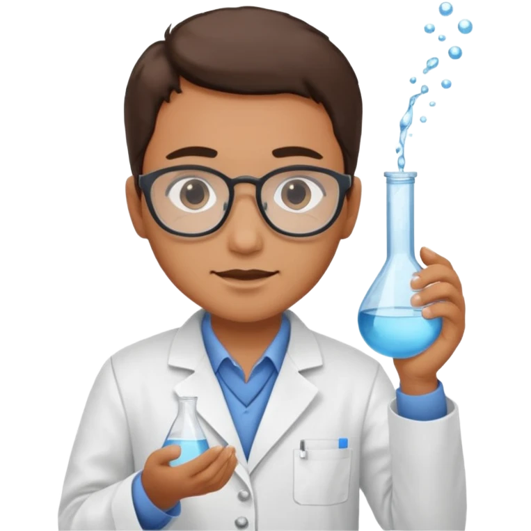 Scientist, testing water samples emoji