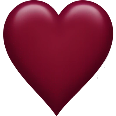 burgundy heart emoji