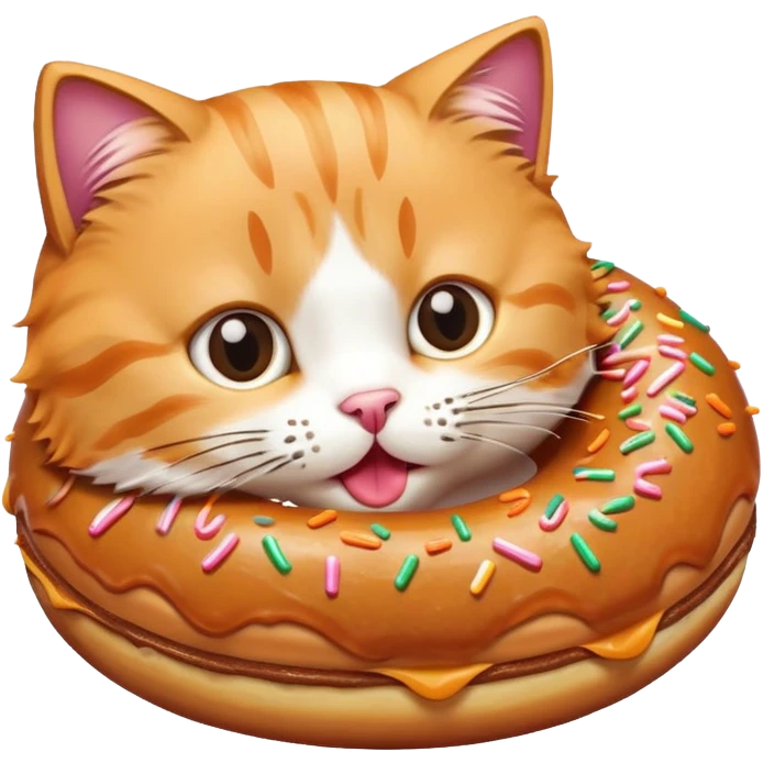 Cat with Donut  emoji