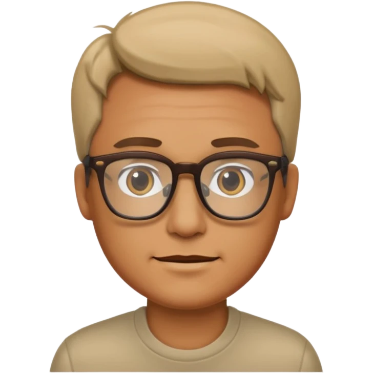 Man with glasses emoji