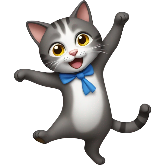 Dancing cat  emoji