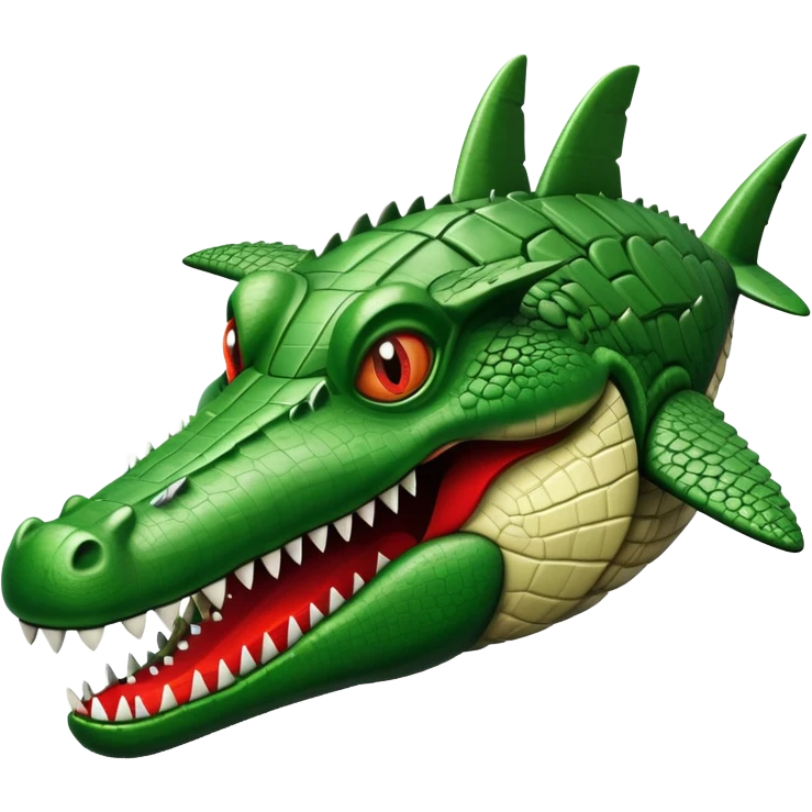 A war plane with a crocodile head emoji