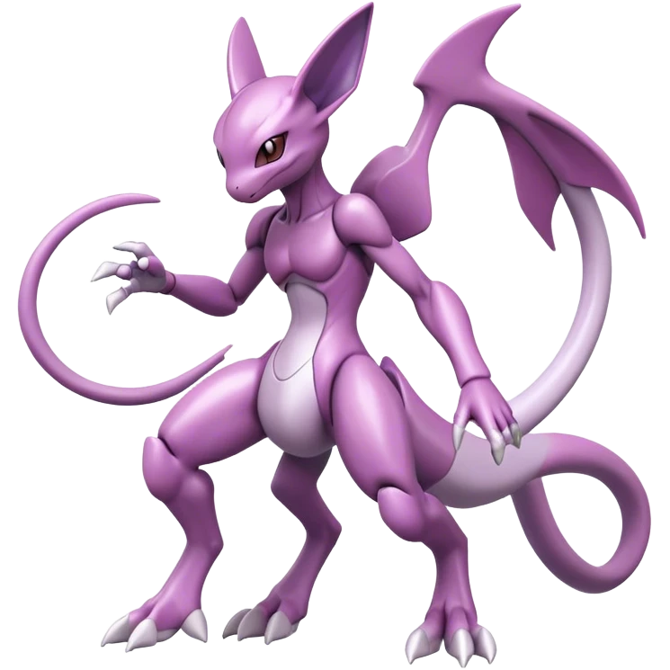  Cool Edgy Shiny Futuristic Ethereal Legendary Mewtwo-Digimon-Genesect-Palkia-hybrid full body emoji
