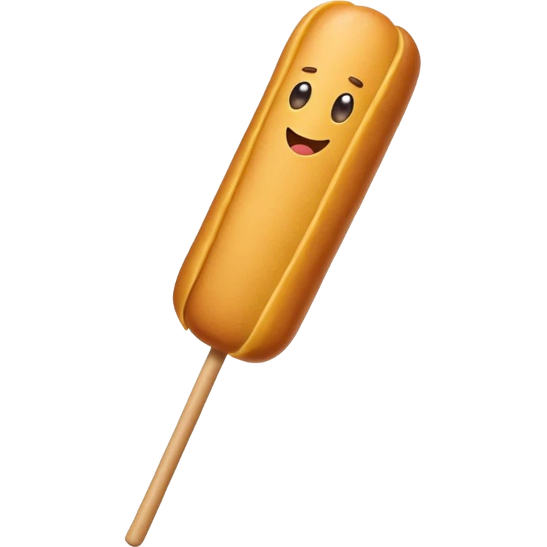 Black corndog emoji