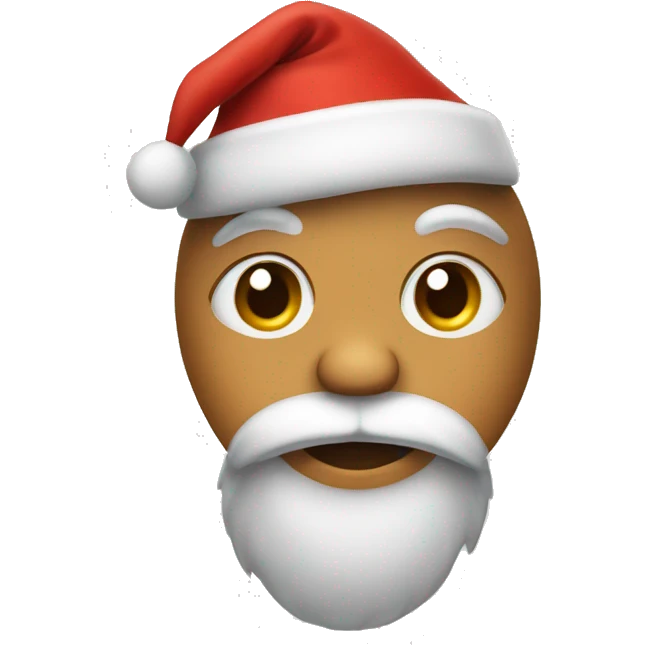Doy wearing a christmas hat emoji