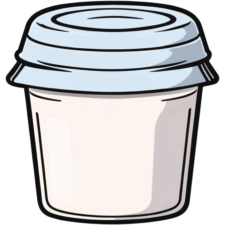 yogurt container emoji