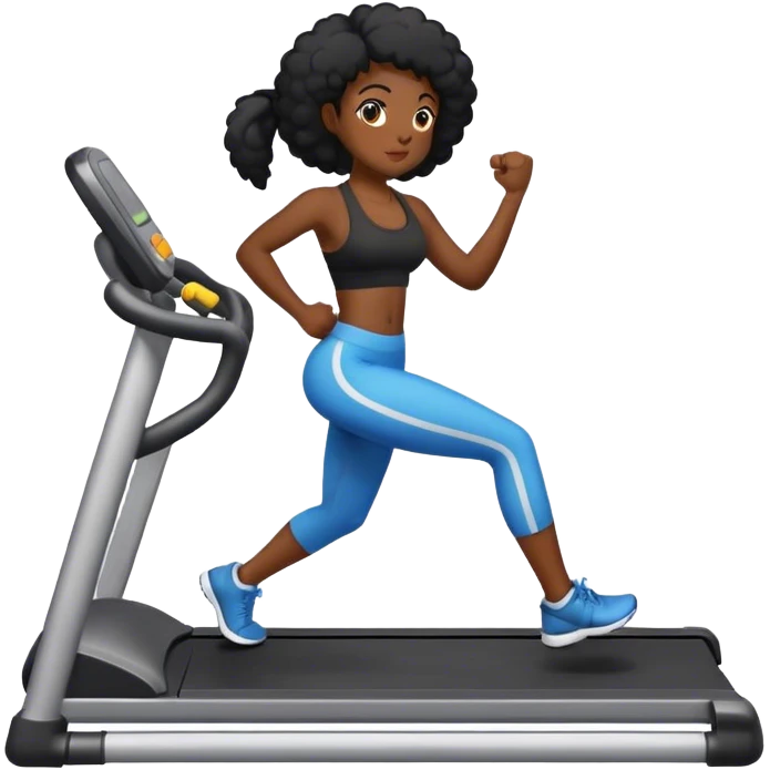 Black girl working out  emoji