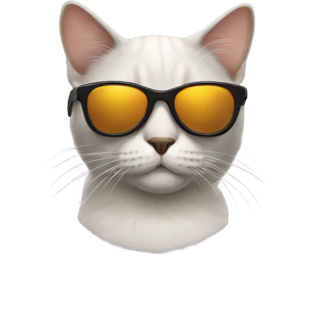 Cat with sunglasses emoji