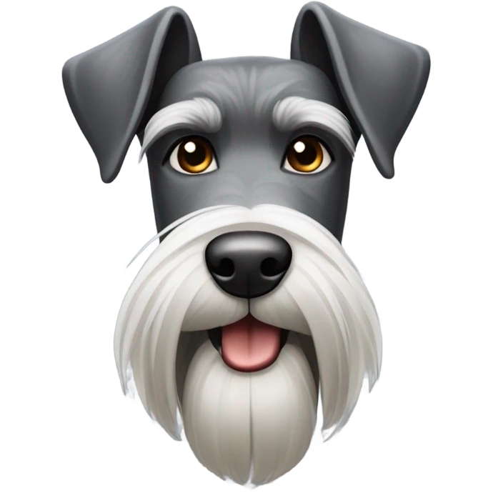 Standard schnauzer head emoji
