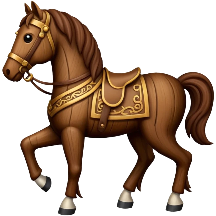 Wooden Troy Horse emoji