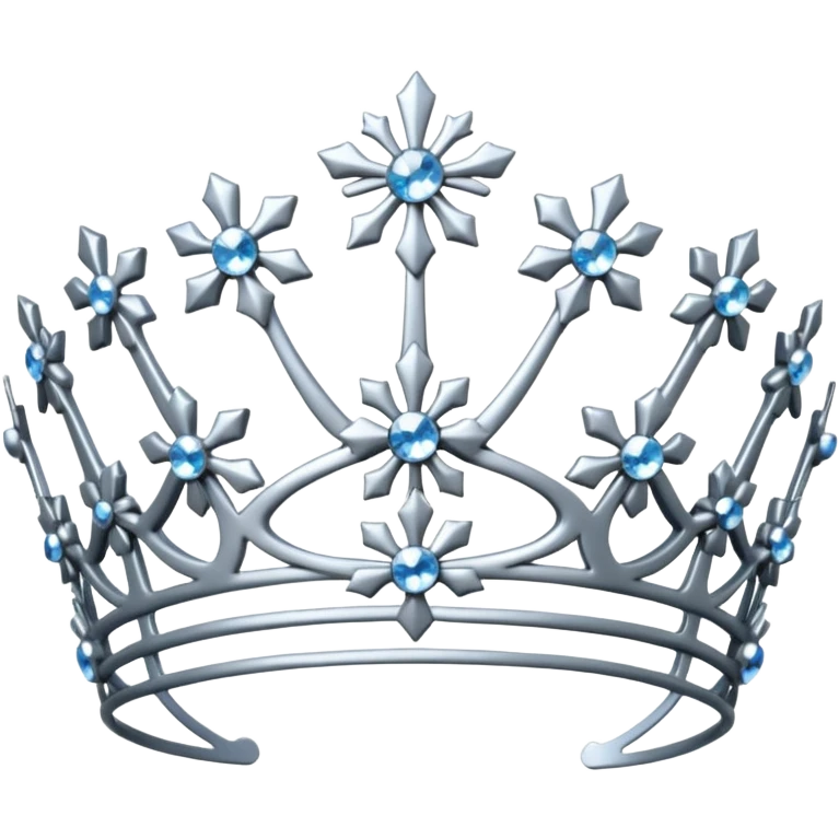 Ornate snowflake tiara emoji