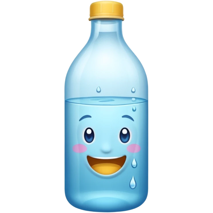 una botella de agua normal  emoji