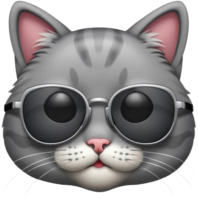 Cat wearing sunglasses emoji