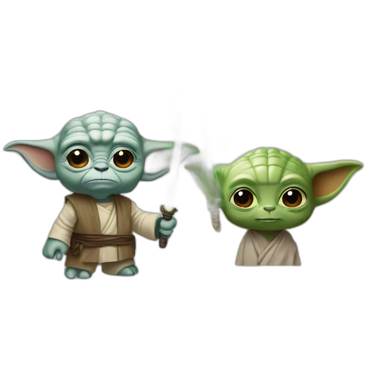 Licorne et yoda emoji