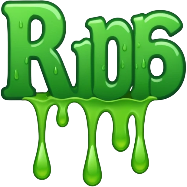 Words that say "RIP" in drippy letters  emoji