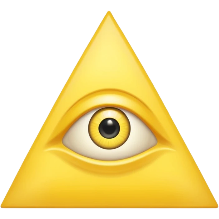 illuminati triangle with single eye emoji style emoji
