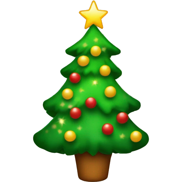 warm Christmas tree emoji