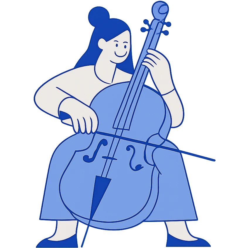 girl playing cello emoji