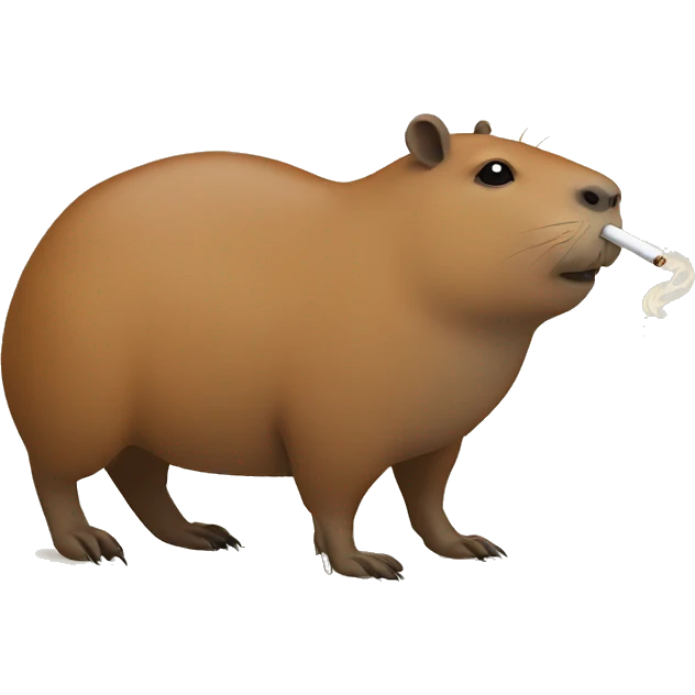 capybara smoking a cigarette  emoji