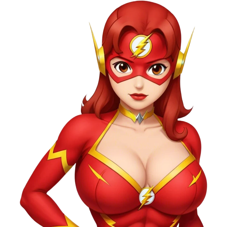 Marvel the Flash girl big tits very sexy girl emoji