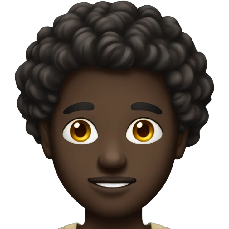 beautiful dark skinned man portrait emoji