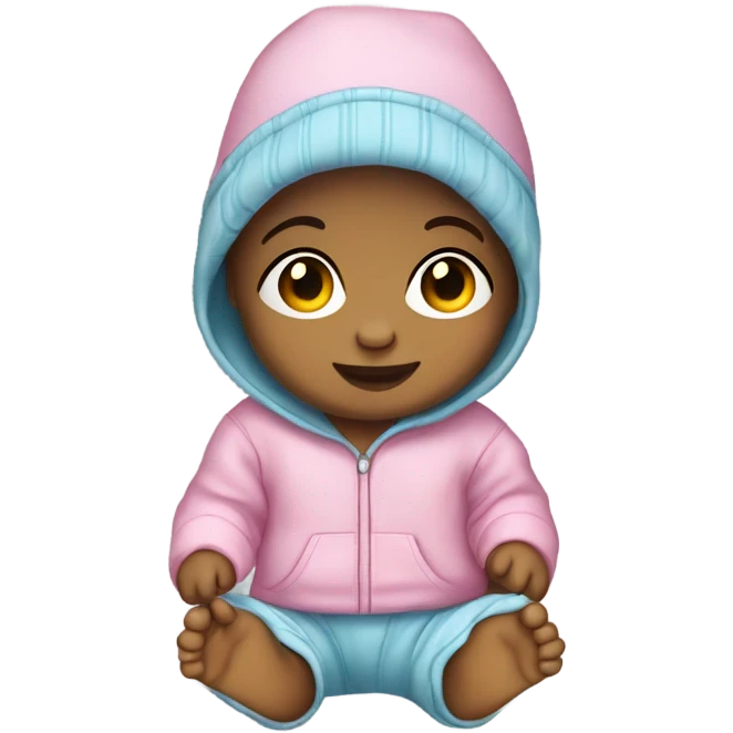 Baby wearing outfit  emoji