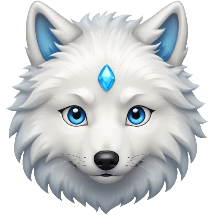 White wolf emoji emoji