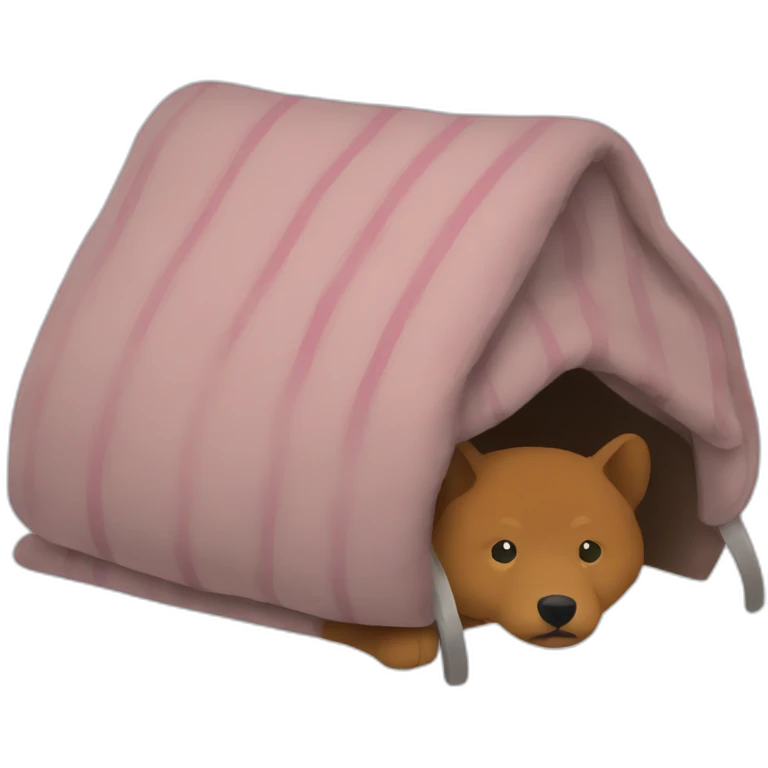 blanket shelter emoji