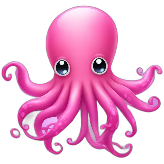 pink squid with sparkles emoji