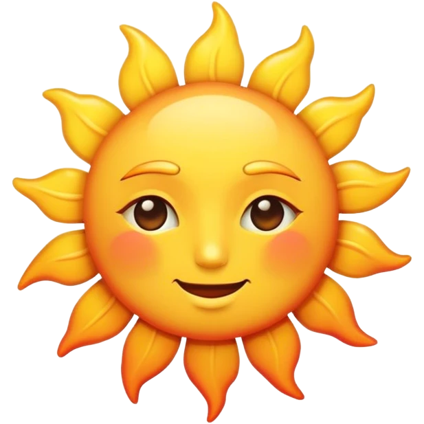  sun with sunset emoji