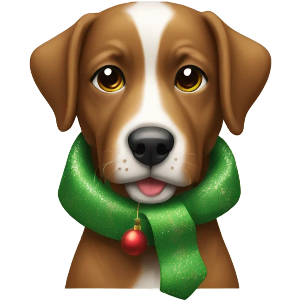 christams dog emoji
