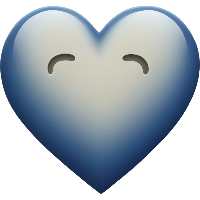 navy blue heart  emoji