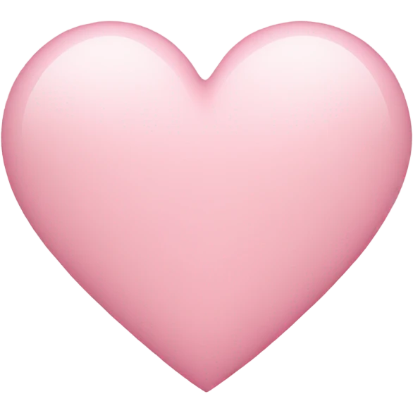 Light pink heart emoji