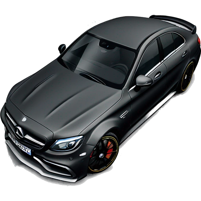 mercedes c63 AMG satin black emoji