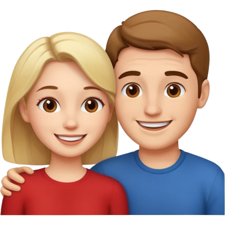 couple in love talking emoji